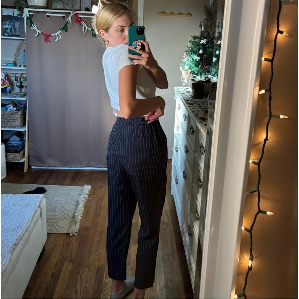 Target a new say stretch pin striped high waisted trousers - Picture 13 of 15